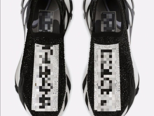 GA Black & White Rhinestone